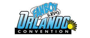 A logo for the orlando convention of fanboy expo.